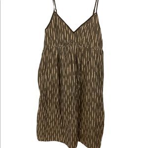 Converse Cotton Mini Skater White and Grey Striped Dress